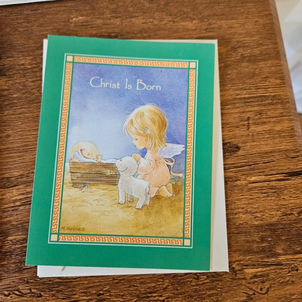 Vtg 70s 80s Christmas Greeting Cards Lot 7 Assorted Religious Santa Birds Unused